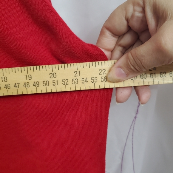 Talbots Red sweater - Picture 7 of 10